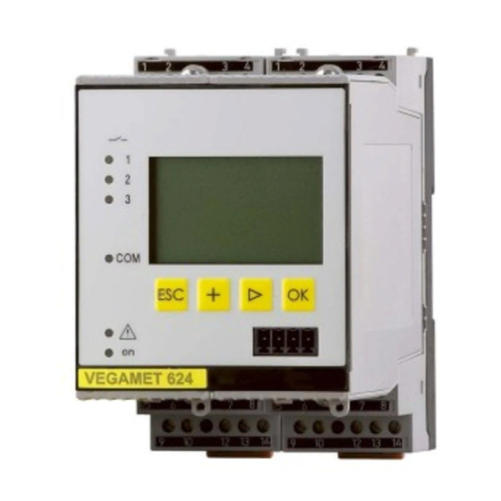 Vega VEGAMET 624 Operating Instructions Manual