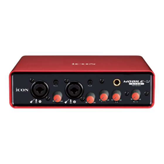 ICON ProAudio Mobile-U Live User Manual