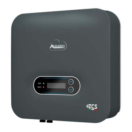 ZUCCHETTI Azzurro 1PH 6000TLM-V3 User Manual