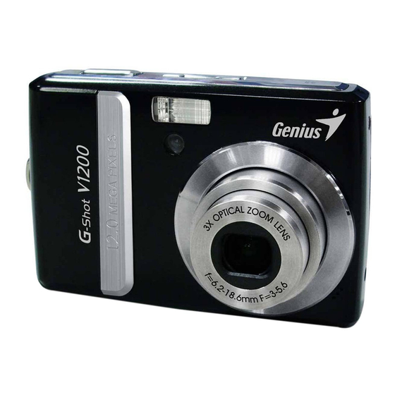 GENIUS V1200 Point Shoot Camera Manuals