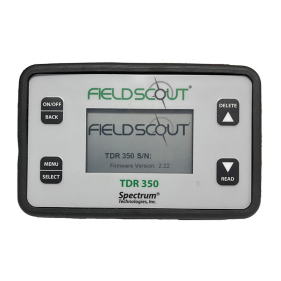 Turf-Tec FieldScout TDR Series Quick Start Manual