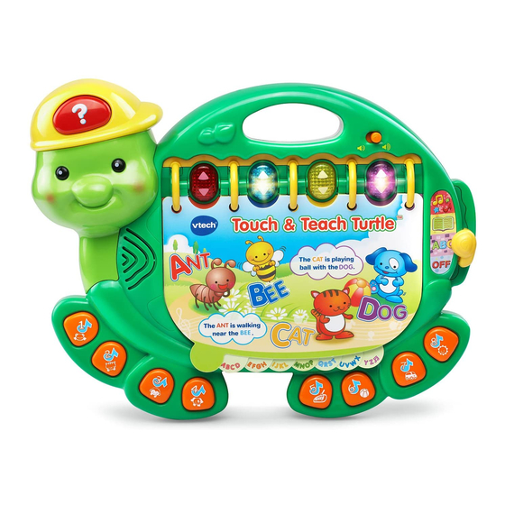 Vtech Touch & Teach Turtle Learning Toys Manuals
