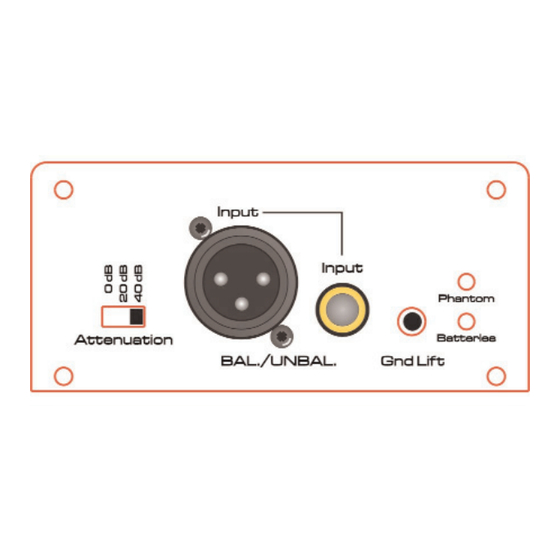 SM Pro Audio DI-1 Operational Manual