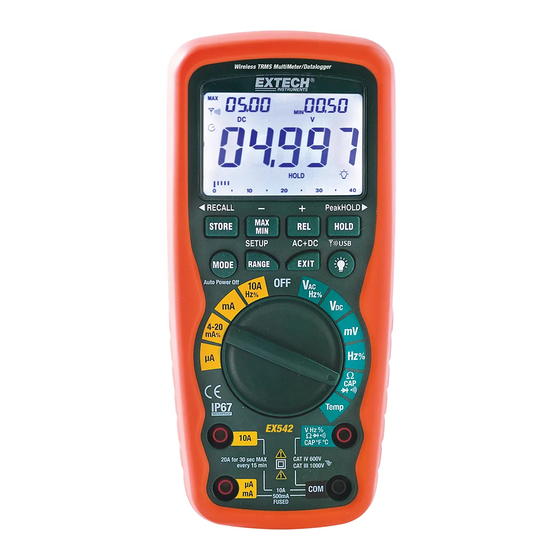 Extech Instruments EX542 User Manual