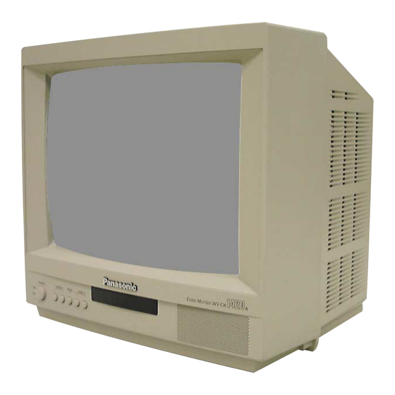 Panasonic WV-CK1420A Operating Instructions Manual