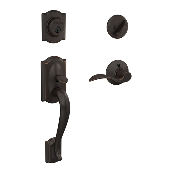 Schlage F60 Installation Instructions Manual