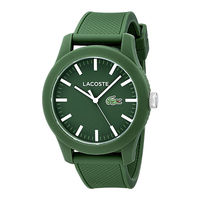 LACOSTE DUAL TIME Series Operating And Maintenance Original Instructions