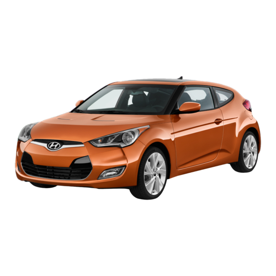 Hyundai VELOSTER 2017 Quick Reference Manual