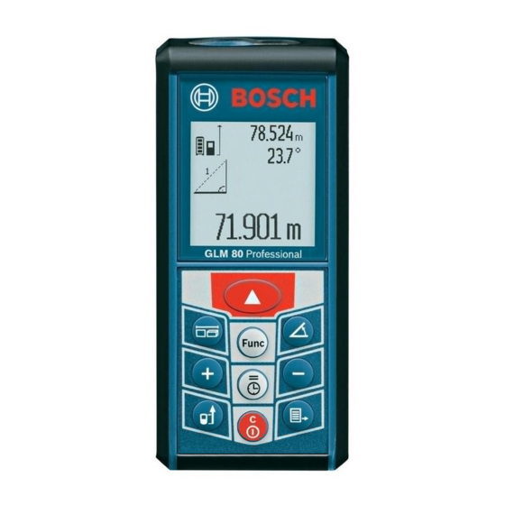 Bosch GLM Professional 80+R60 Manuals
