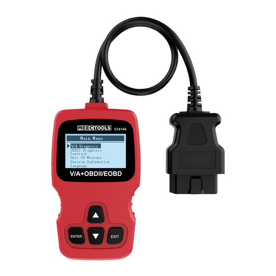 Meec tools OBD-II / VAG Operating Instructions Manual