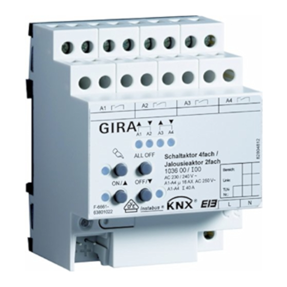 Gira 1036 00 Product Documentation