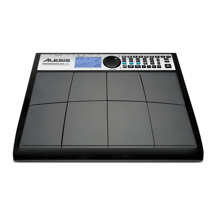 Alesis Performance Pad Pro Reference Manual