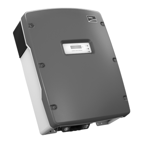 SMA SUNNY MINI CENTRAL 9000TL Installation Manual