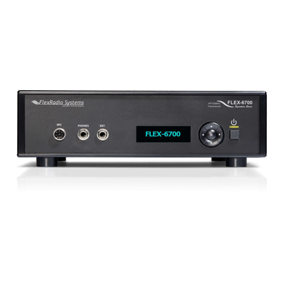 FlexRadio Systems FLEX-6700 Installation Manual