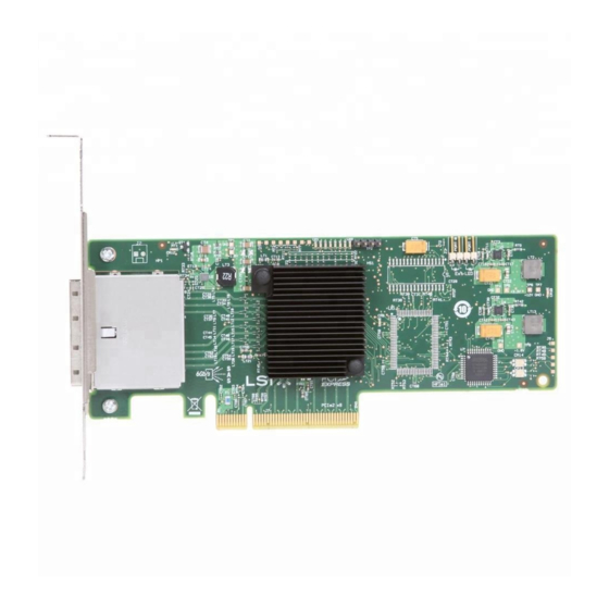 Avago LSI SAS 9200-8e Quick Installation Manual
