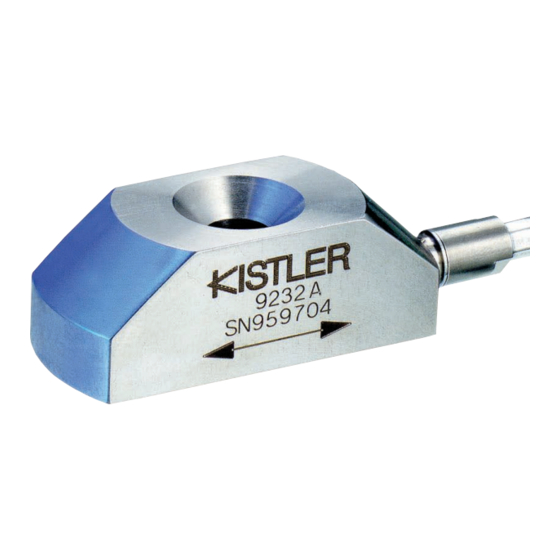 Kistler 9237B Series Instruction Manual