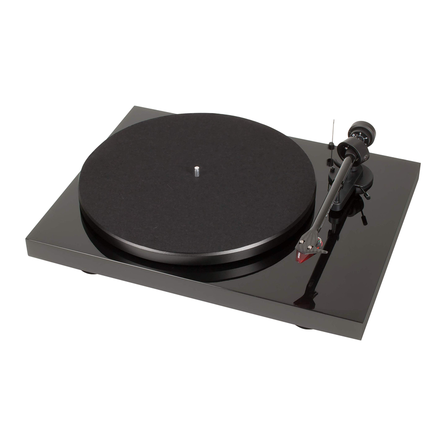 Pro-Ject Audio Systems Debut Carbon DC - Record Player Manual