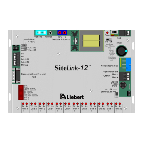 Emerson Liebert SiteLink-12 Specification