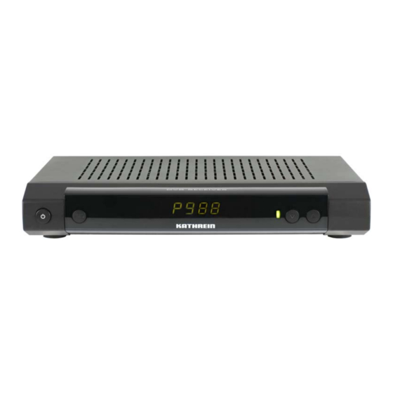 Kathrein UFS 700si Operating Manual