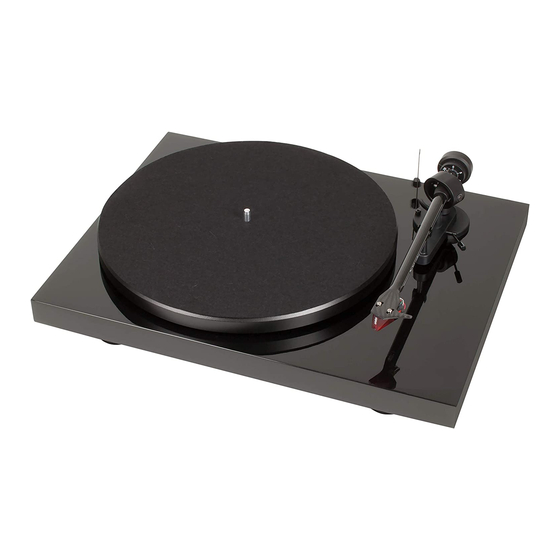 Pro-Ject Audio Systems Debut Carbon DC Instructions For Use Manual