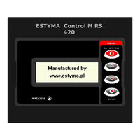 ESTYMA Control M RS 420 Operation Manual