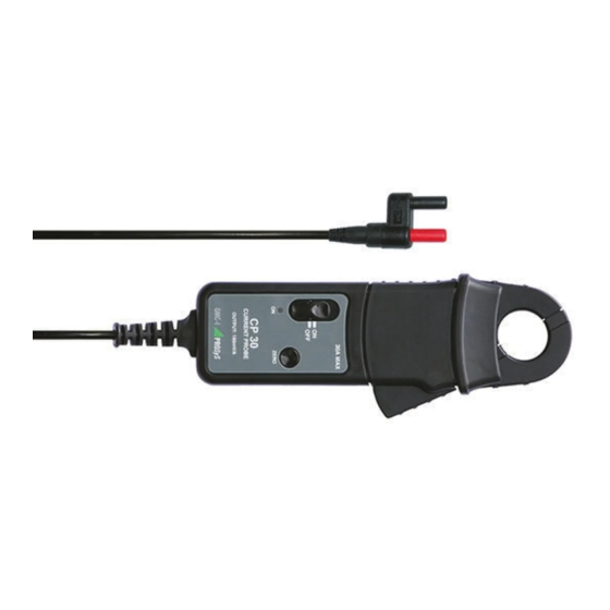 GMC-I Prosys CP 30 Operating Instructions Manual