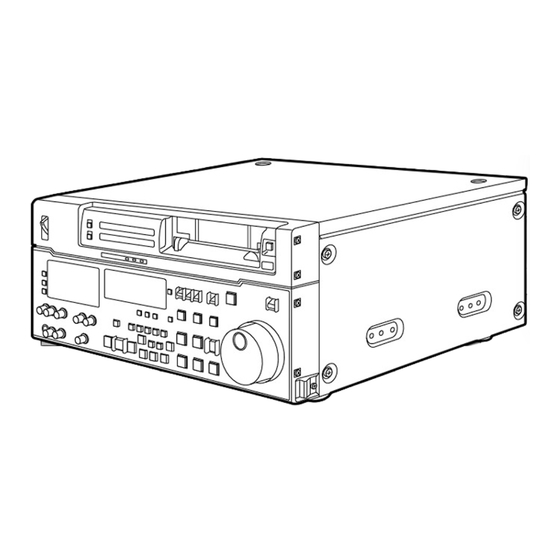 Panasonic AJD850 - DVCPRO STUDIO VTR Manuals