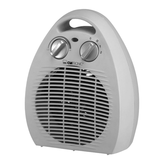 Clatronic HL 2770 Ceramic Fan Heater Manuals