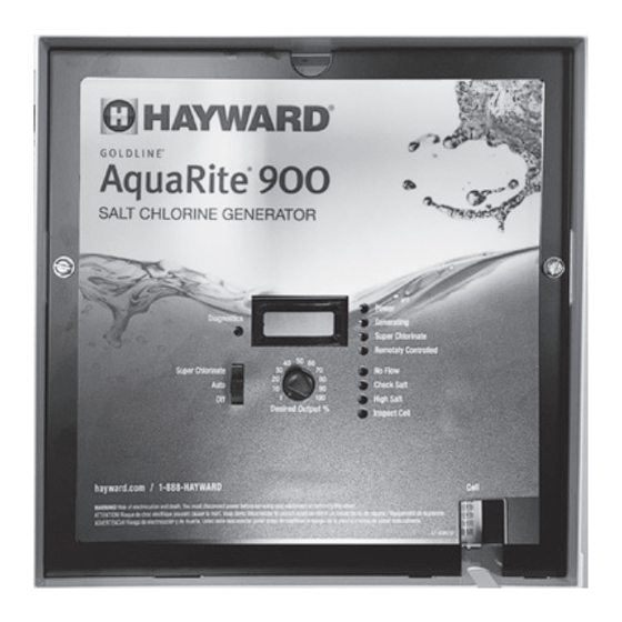 Hayward AquaRite AQR925 Owner's Manual