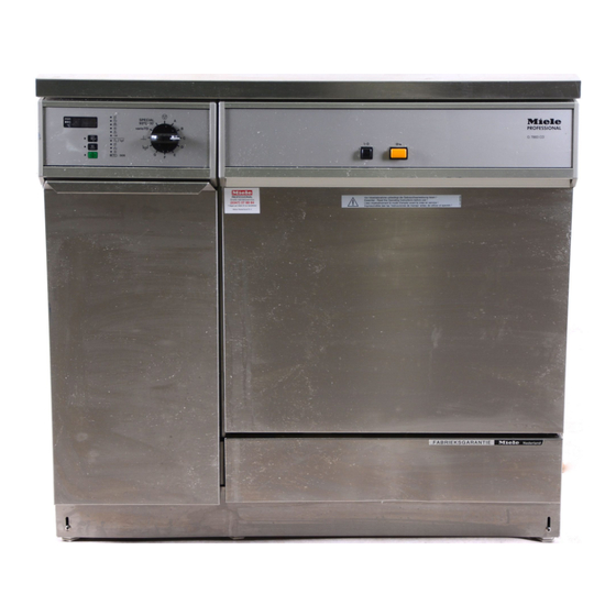 Miele professional G 7883 CD Operating And Installation Instructions