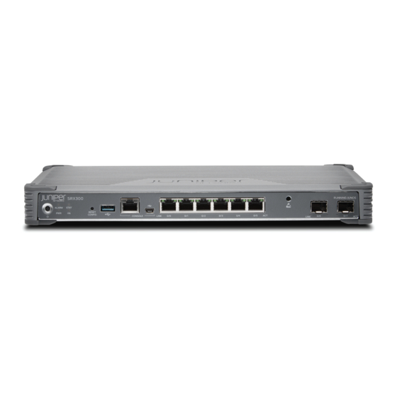 Juniper SRX300 Quick Start Manual