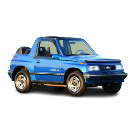 Geo TRACKER 1993 Manual