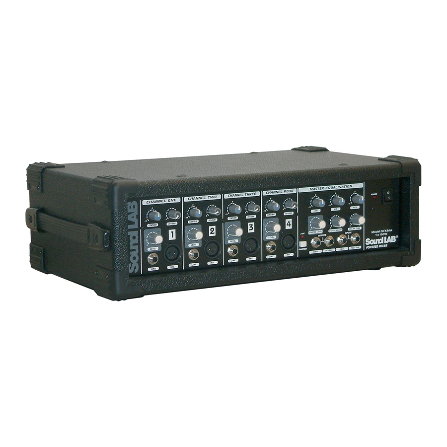SoundLab G743AA User Manual