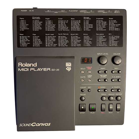 Roland SD-35 Manuals