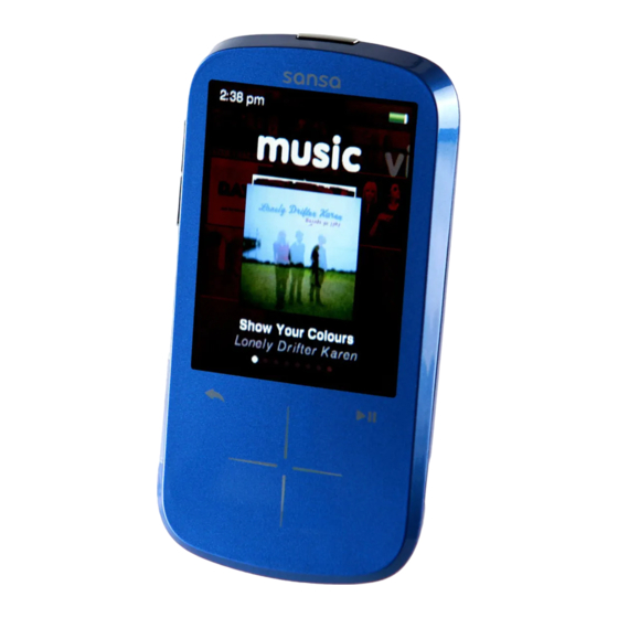 SanDisk Sansa Fuze+ Manual