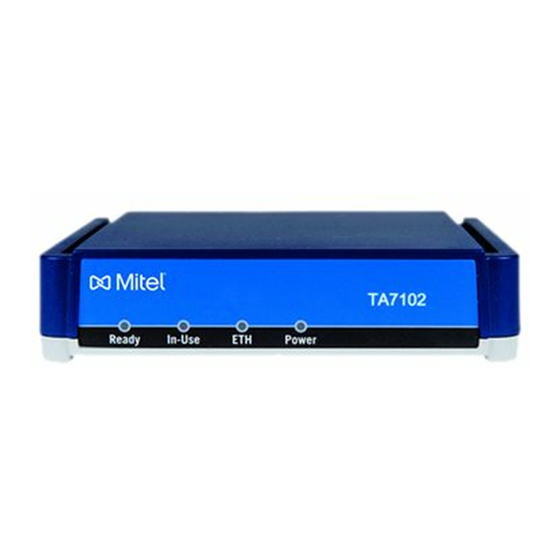 Mitel TA7102 Manuals