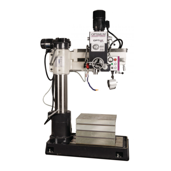 Optimum OPTidrill RD 4 Operating Manual
