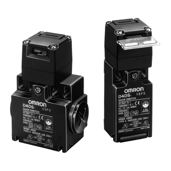 Omron D4DS Manual