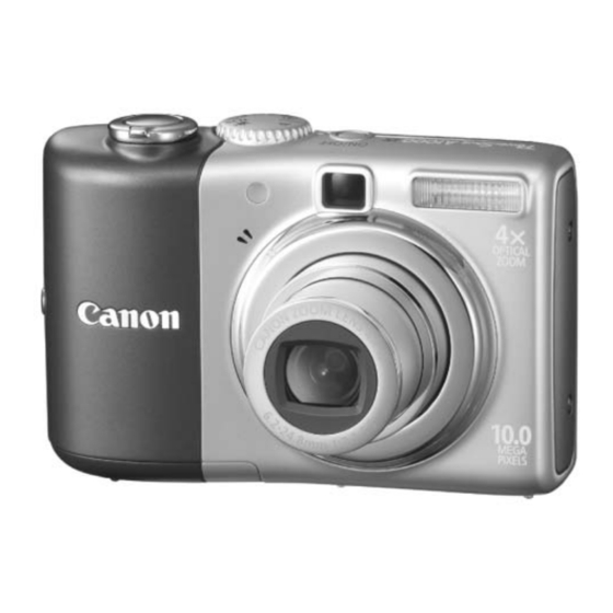 Canon PowerShot A1000 IS Specification Sheet