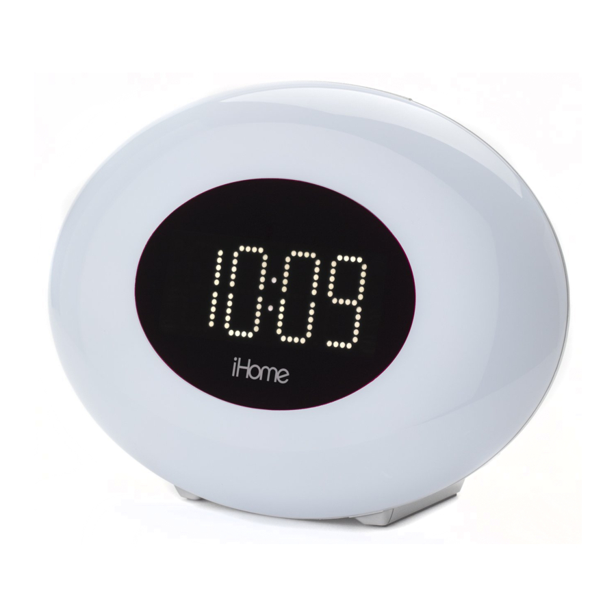 iHome iM30 Color Changing FM Clock Radio + USB Charging Manual ManualsLib