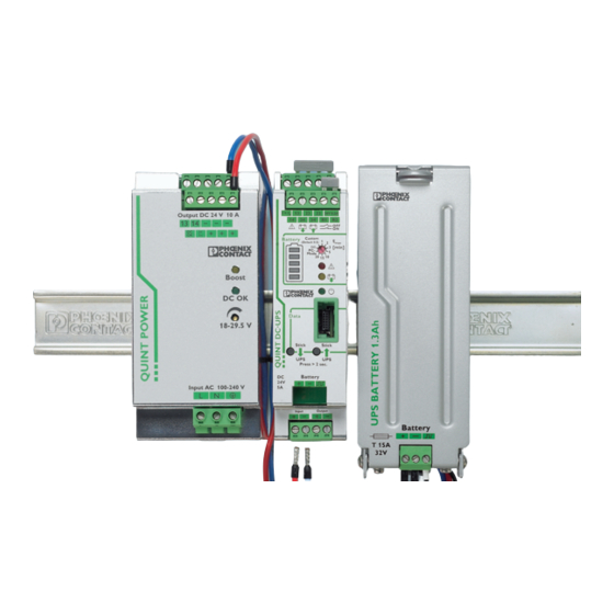 Phoenix Contact QUINT UPS-IQ Quick Start Manual