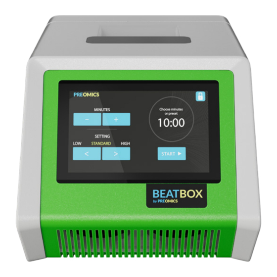 PreOmics BeatBox 96x Quick Start Manual
