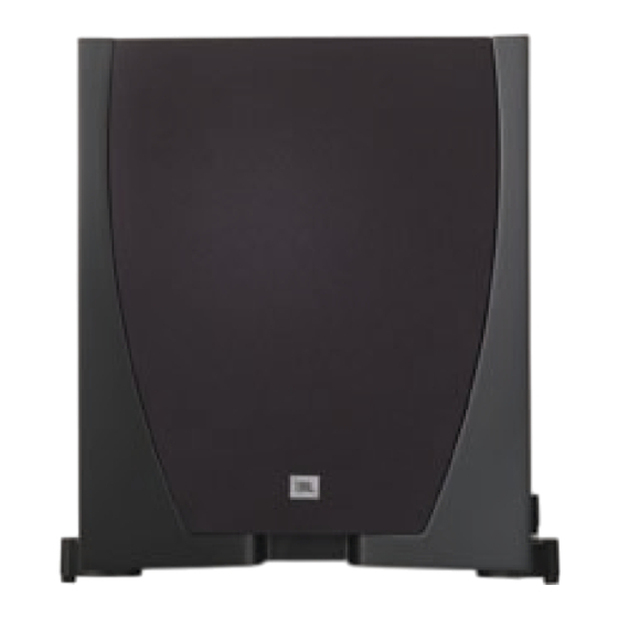 JBL SUB 550P Owner's Manual