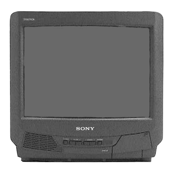 Sony Trinitron KV-13M42 Service Manual