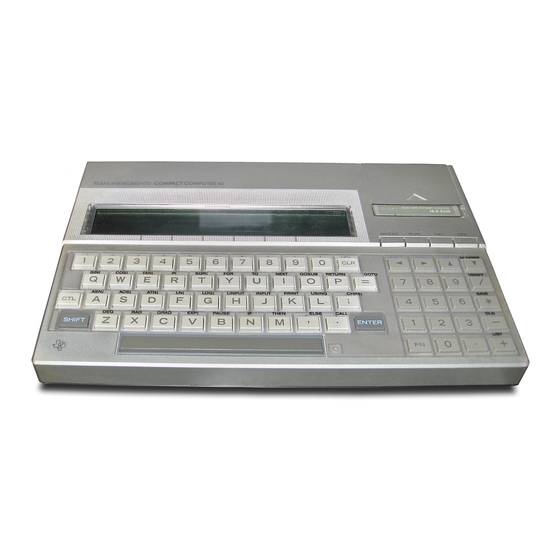 Texas Instruments CC-40 Computer Manuals