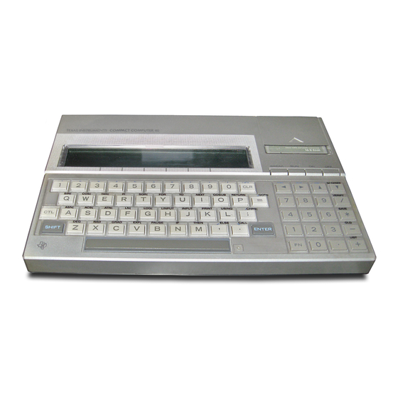 Texas Instruments CC-40 A Collection Of Information