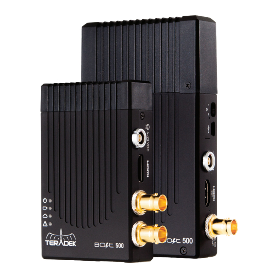 Teradek Bolt 500 Quick Manual