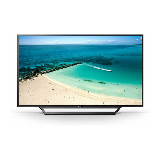 Sony BRAVIA BRAVIA KDL-48W659D Setup Manual