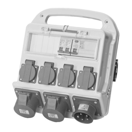 Anslut 402389 Distribution Box Manuals