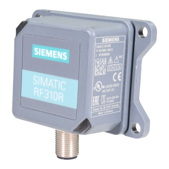 Siemens SIMATIC Ident RF340R02 Manuals
